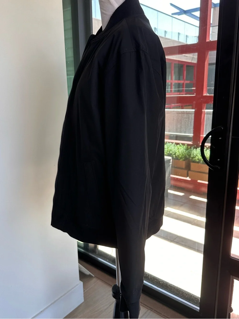 Banana Republic Black Bomber Jacket